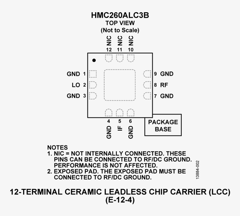 Hmc260alc3b Pin Configuration - Diagram, transparent png download