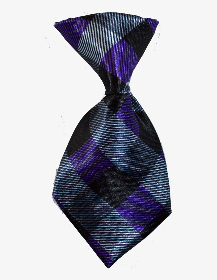 Purple, Grey And Black Dog Neck Tie - All Patterned Dog Neck Ties, transparent png download