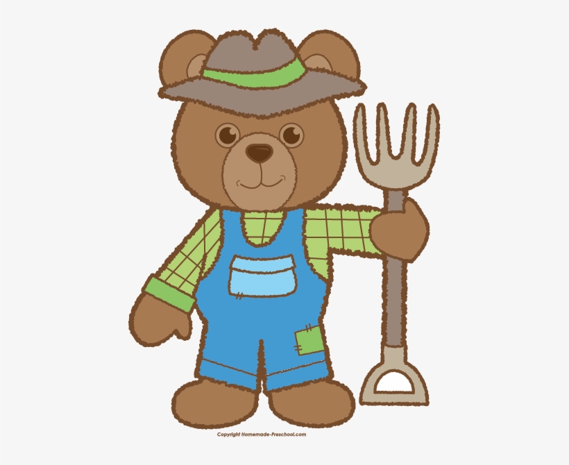 Click To Save Image - Farmer Bear, transparent png download