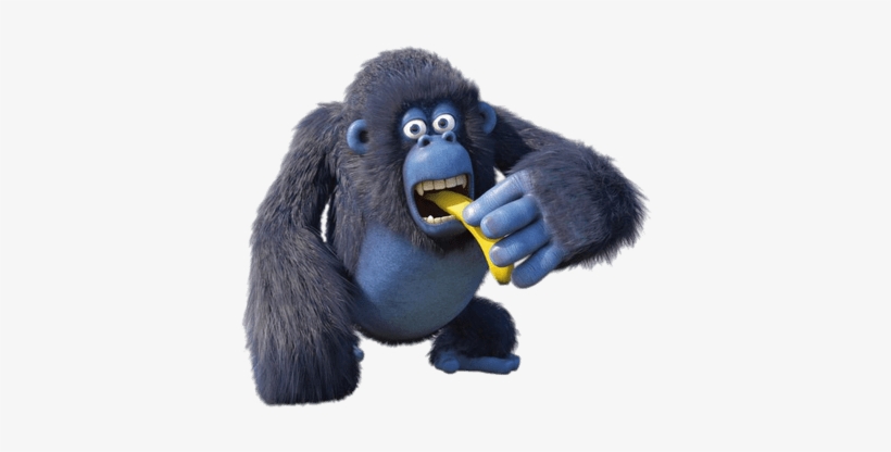 Miguel The Gorilla Eating Banana - Gorilla Eating A Banana, transparent png download