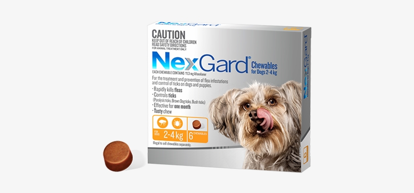 Nexgard Very Small Dog 6 Pack - Nexgard 2 4 Kg, transparent png download