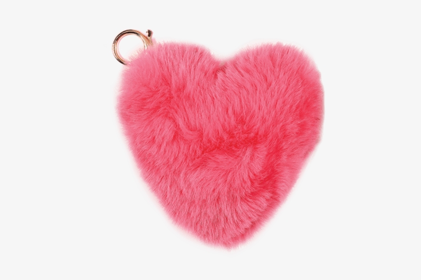 Picture Of Heart Furry Pom-pom Clip - Gift, transparent png download