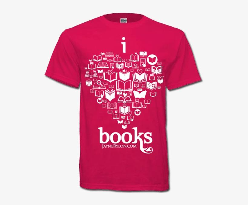 I Heart Books Hot Pink 4xl - Read Books Shirt Book Reading Lover Shirt, transparent png download