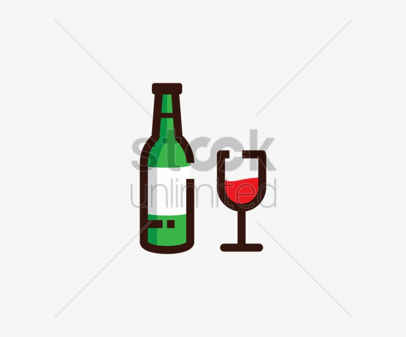 Download Wine Clipart Wine Glass Beer Wine Beer Bottle - Wine Bottle, transparent png download
