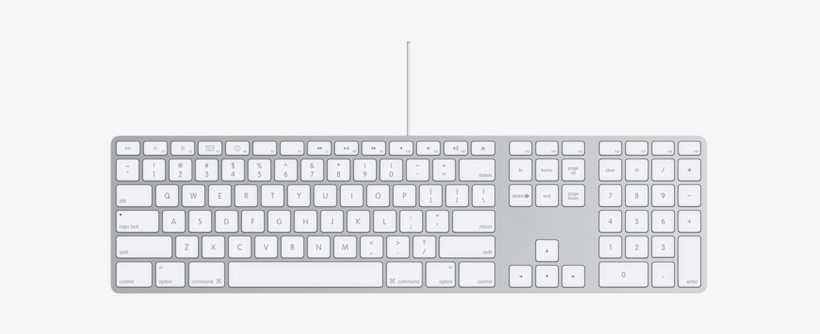 Pictures Of The Apple Wired Keyboard From Apple Website - Apple Wired Keyboard Number Pad, transparent png download