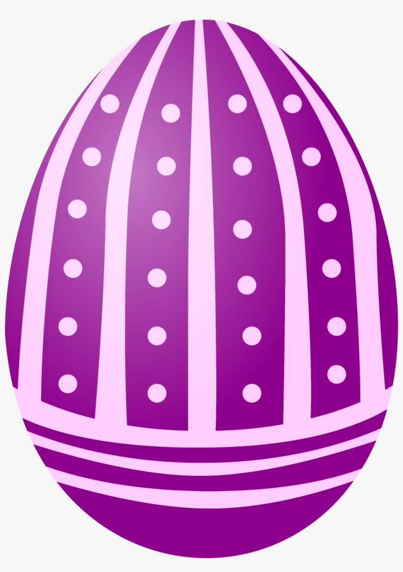 Easter Egg - Purple Easter Egg Clip Art, transparent png download
