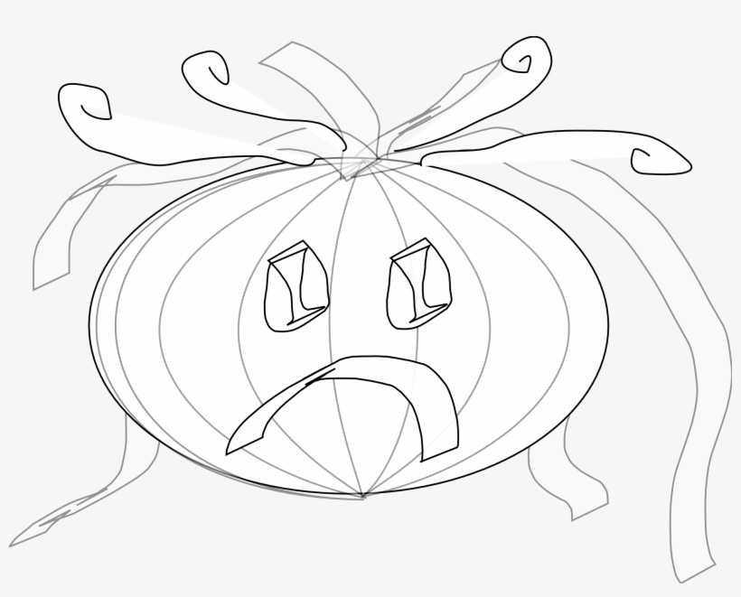Pumpkin Black White Halloween 1969px 385 - Coloring Book, transparent png download