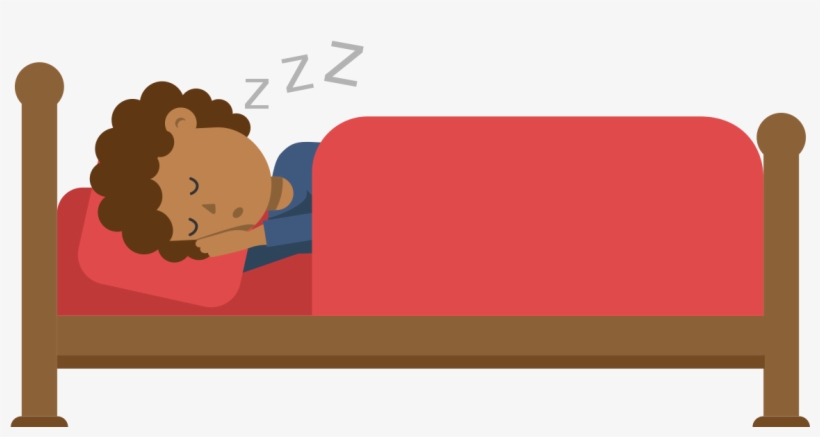 Open - Sleeping In Bed Cartoon, transparent png download