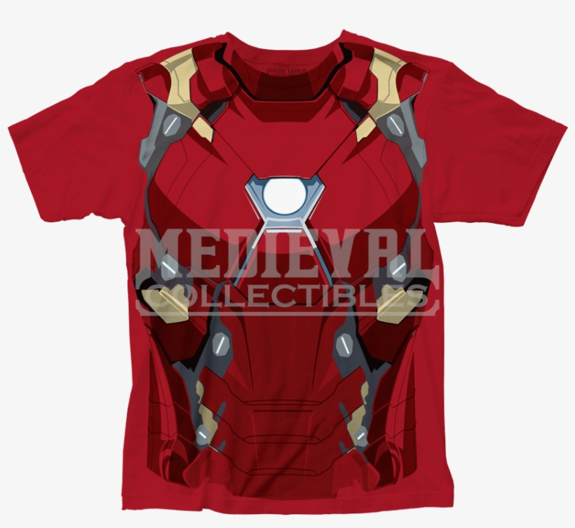 Iron Man Civil War Suit T-shirt - Avengers Infinity War Boys T Shirts, transparent png download