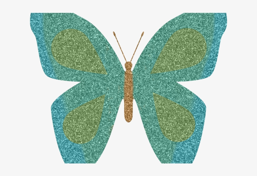 Rainbow Butterfly Clipart Blue Orange Butterfly - Pink Pink Sparkle Butterfly, transparent png download