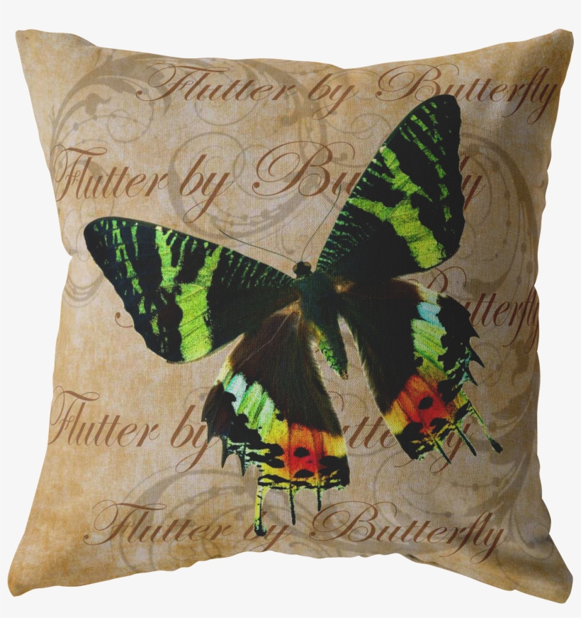 Load Image Into Gallery Viewer, Green And Orange Butterfly - Green & Orange Butterfly Collage Round Ornament, transparent png download