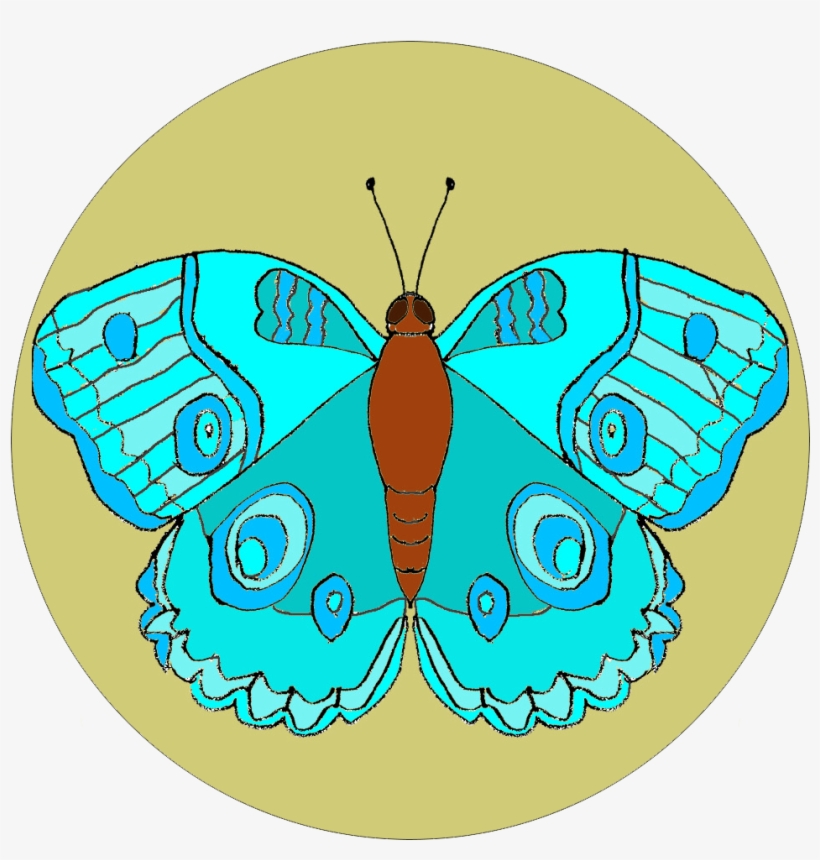 Orange Butterfly Easy Embroidery Kit - Butterfly, transparent png download