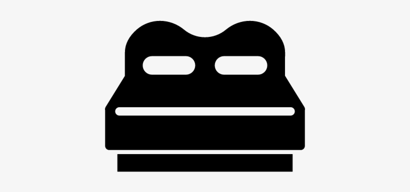 Hotel King Size Bed Vector - King Size Bed Icon, transparent png download
