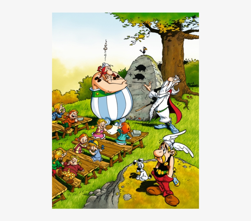 Obelix At School - Ravensburger Children's Jigsaw Puzzle 100 Pieces Obelix, transparent png download
