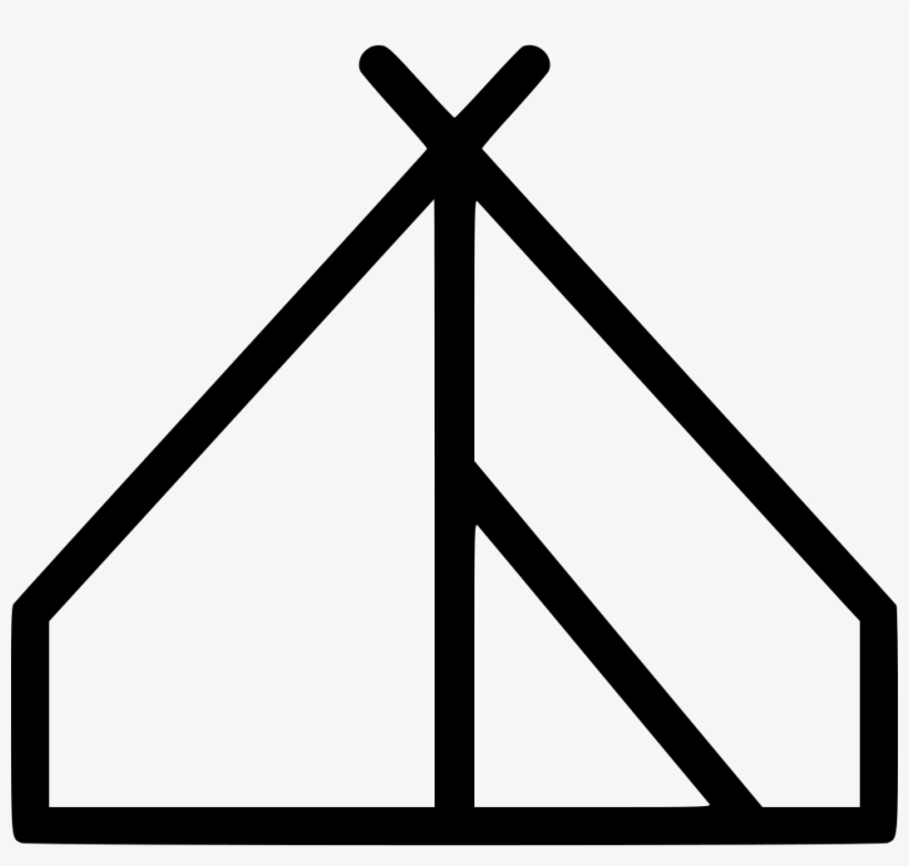 Free Download Icons Tent Clipart Tent Computer Icons - Tent Outline Png, transparent png download