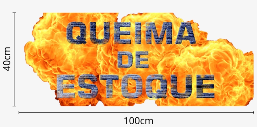Adesivo De Vitrine Queima De Estoque Explosao - Promoção Queima De Estoque, transparent png download
