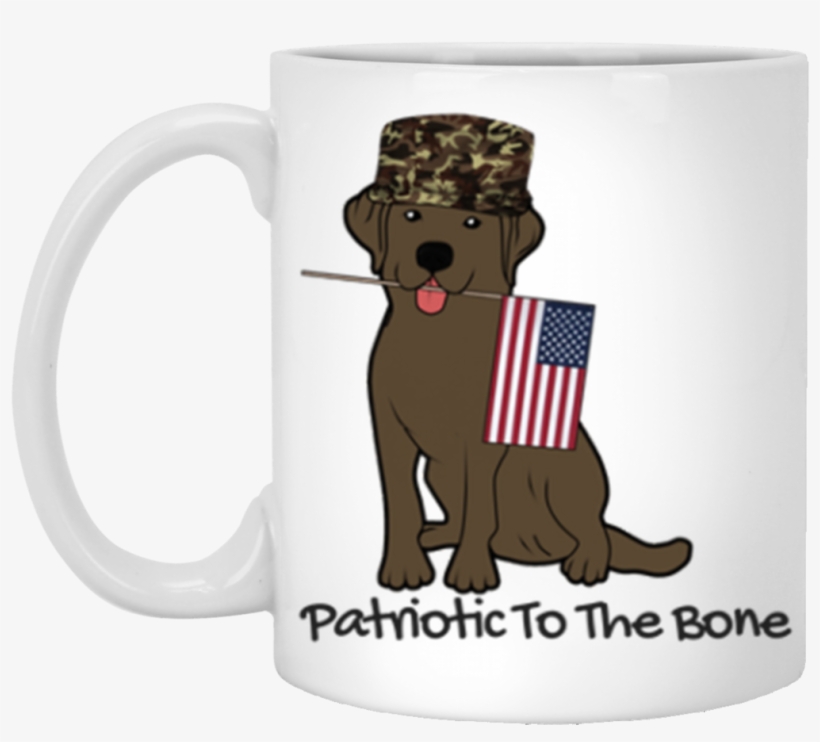 Chocolate Labrador Retriever T Shirts And Mugs Patriotic - Labrador Retriever, transparent png download