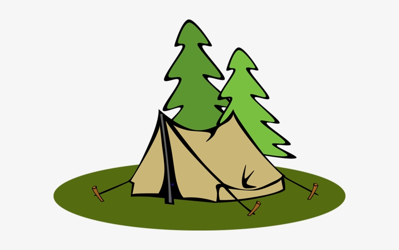 Tent Clip Art Brown Tents Clipartcow - Camping Tente Clipart, transparent png download