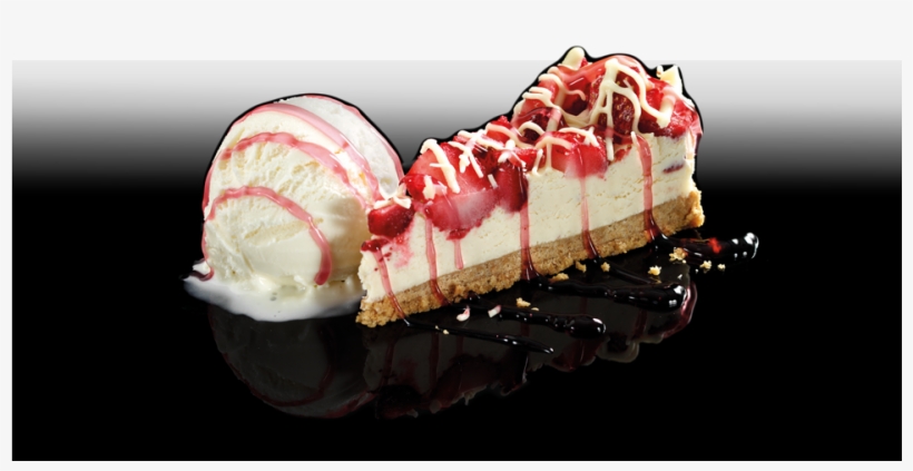 Strawberries 'n' Cream Cheesecake - Cheesecake, transparent png download