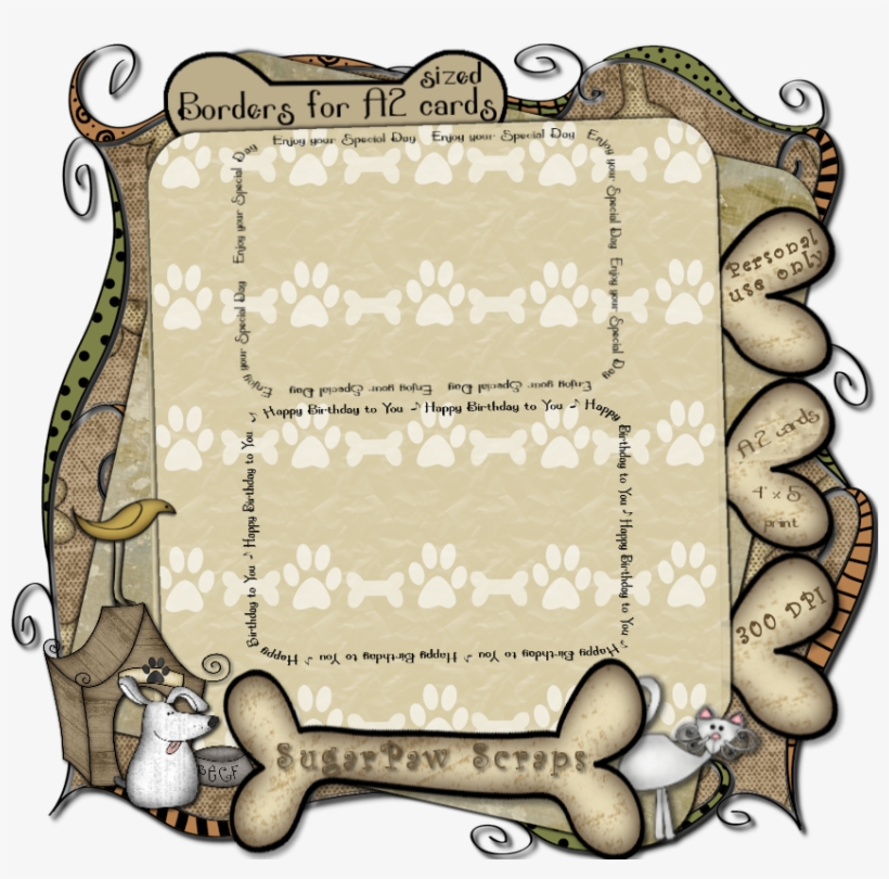 Since The A2 Size Card Borders Are Going So Well, I, transparent png download