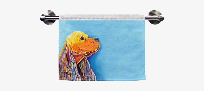 The Cocker Spaniel Ribbed Towel, Depicting A Chocolate - East Urban Home Cocker Spaniel Napkin (set, transparent png download