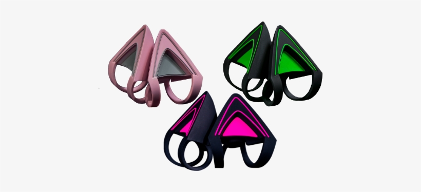 Striking Unique Design To Jazz Up Your Razer Kraken - Kitty Ears For Razer Kraken, transparent png download