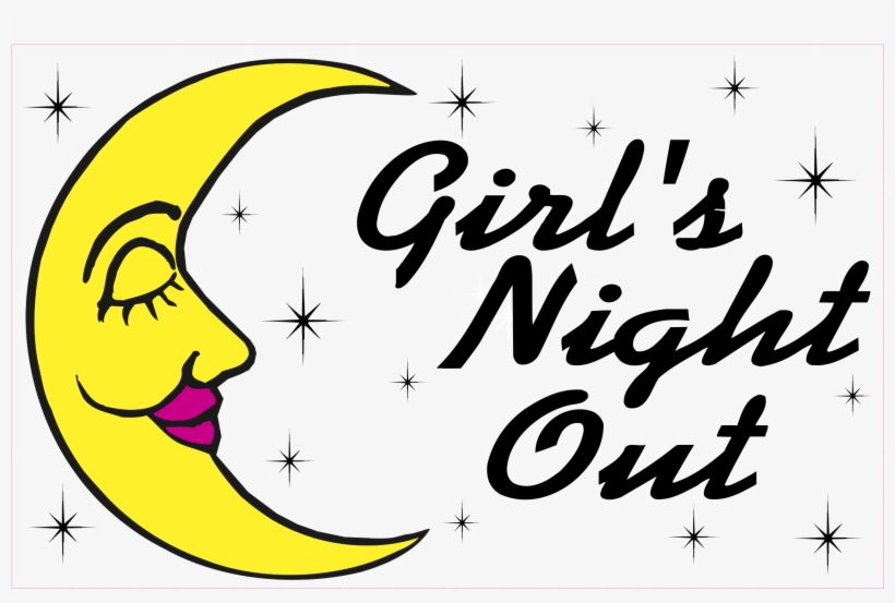 Girl's Night Out Logo Png Transparent - Girls Night Black And White, transparent png download