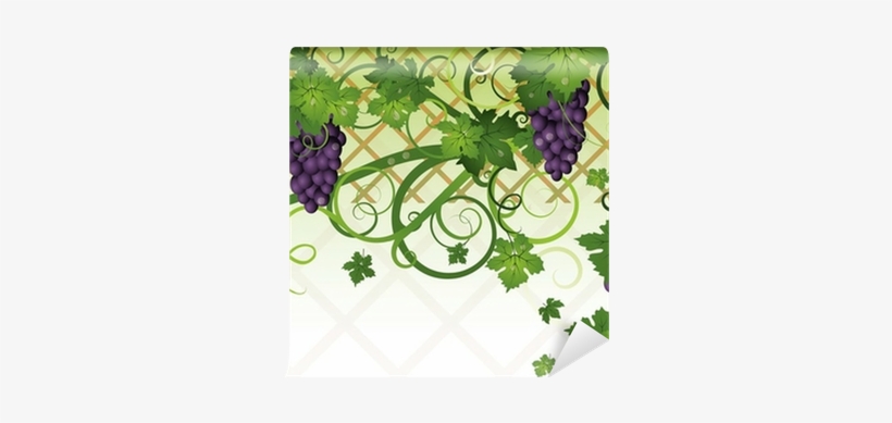 Season Autumn Banner With Grapes, Vector Illustration - Number, transparent png download