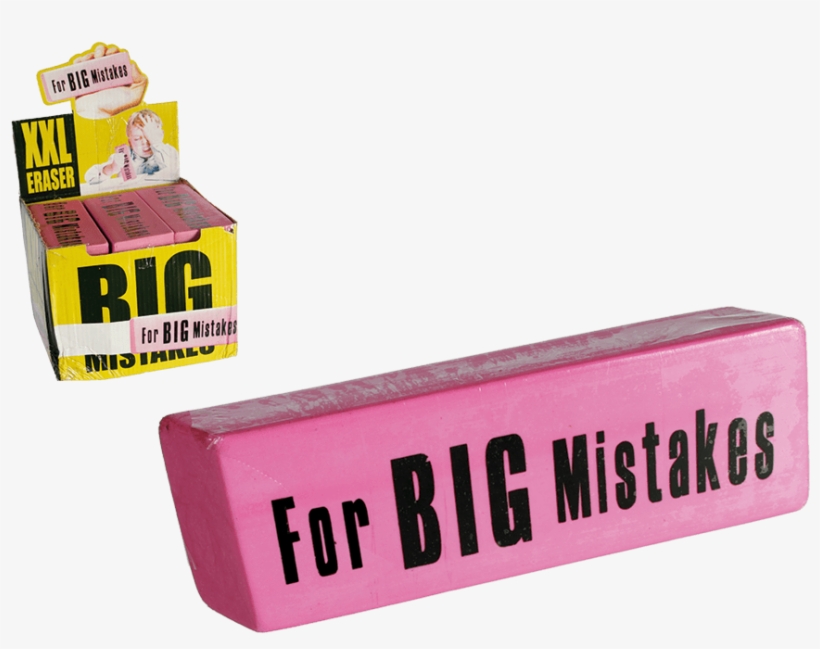 Xxl Eraser - Extra Extra Large 'big Mistake' Novelty Eraser, transparent png download