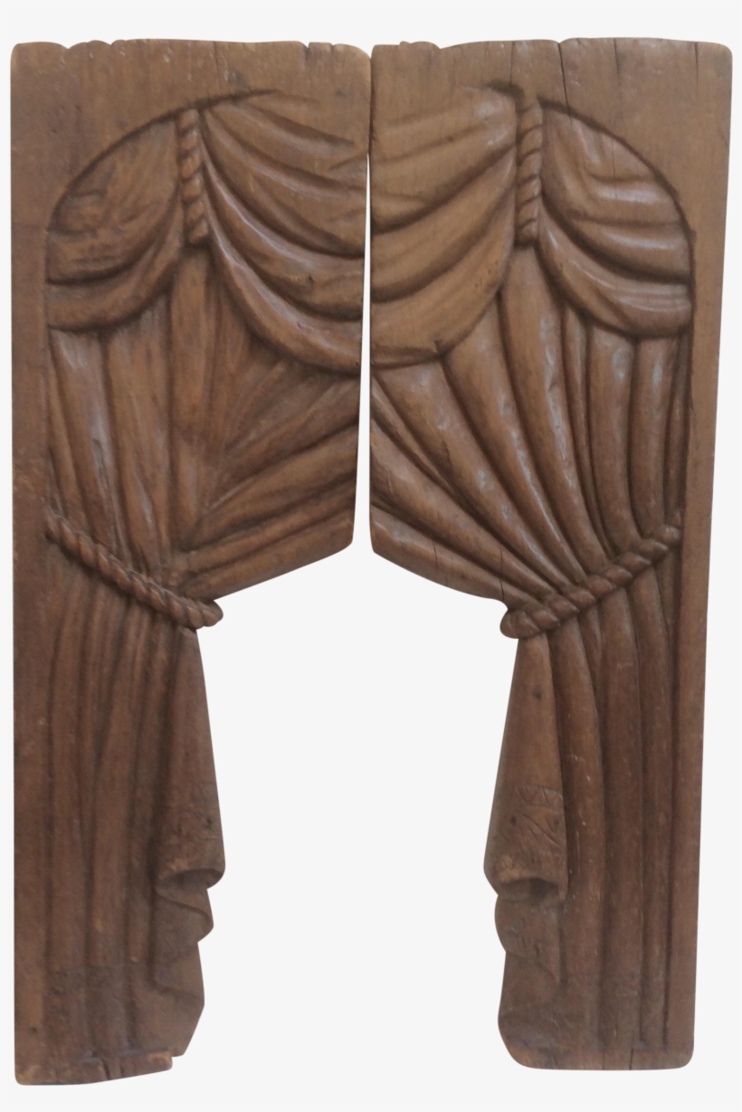 Carved Wood Panel Drapes For A Hearse - Curtain, transparent png download