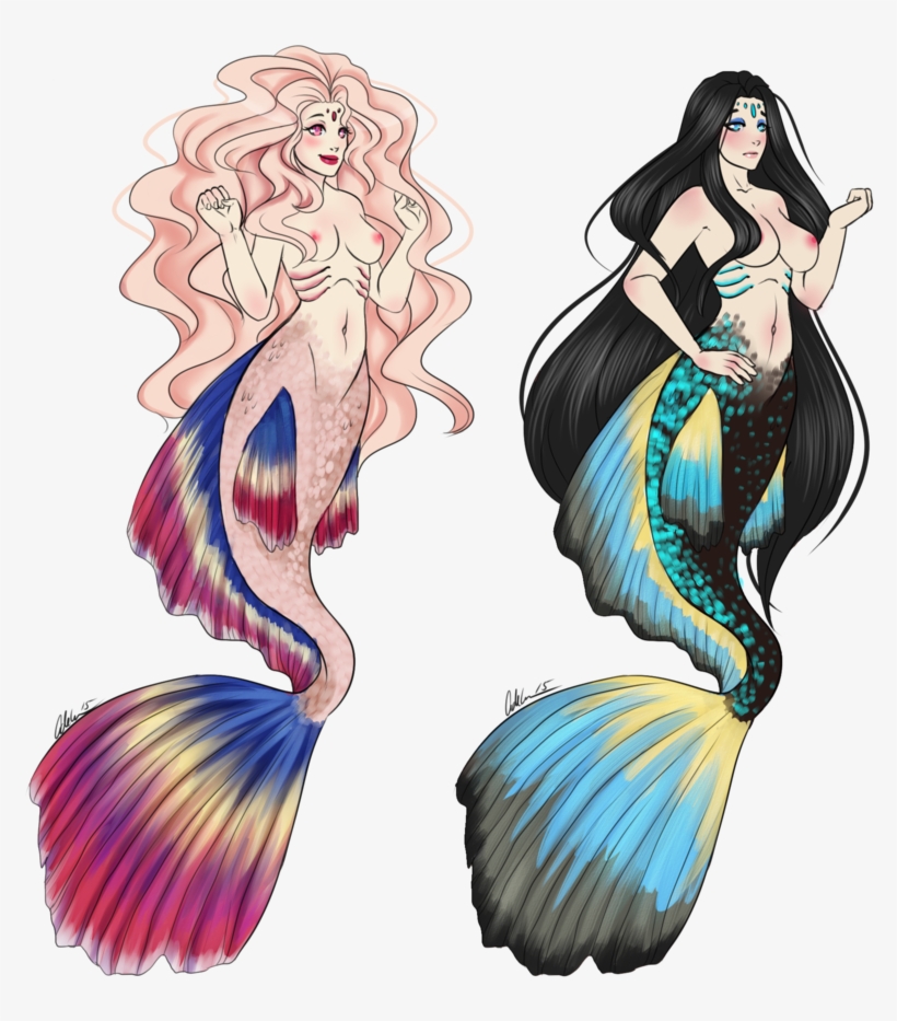 Betta Mermaid Adopt Closed By Akira-raikou On Deviantart - Siamese Fighting Fish Mermaid, transparent png download