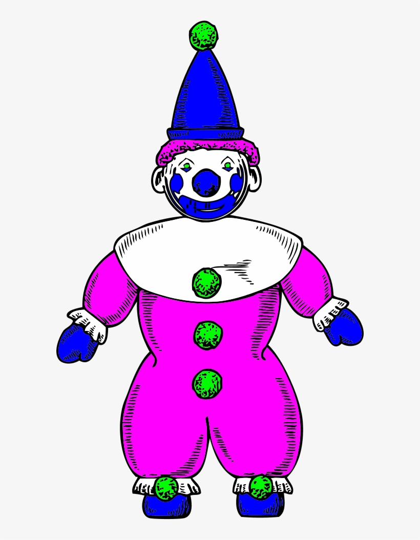 Clown Yellow With Cap - Clown Clipart, transparent png download