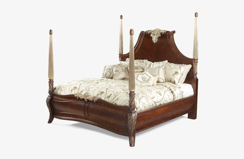 Imperial Court Panel Bed - Imperial Court - Poster Bed - King, transparent png download
