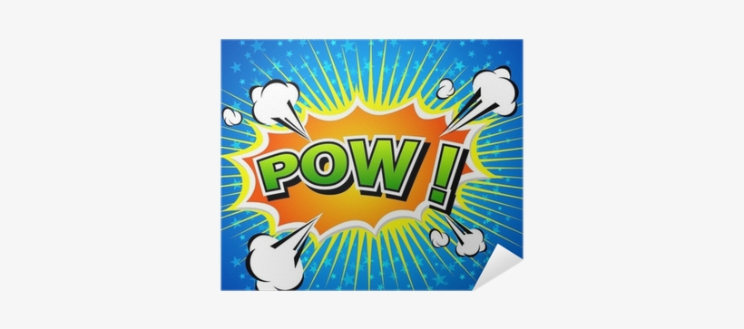 Comic Speech Bubble, Cartoon Poster • Pixers® • We - Bulle Bande Dessinée Pow, transparent png download