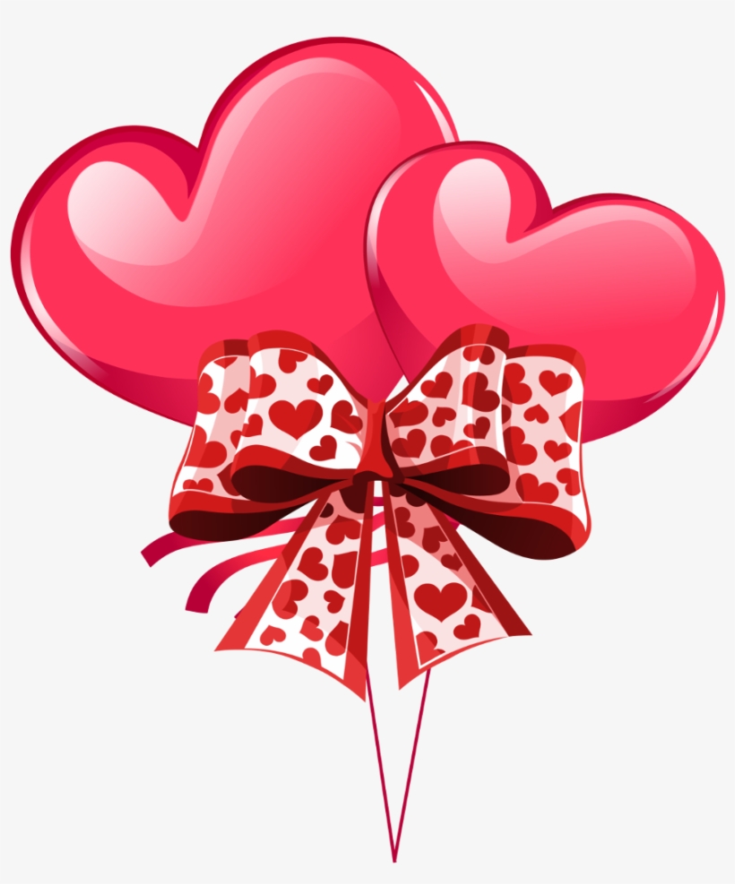 Hearts Heart Ribbon Bow Valentinefreetoedit - 心 形, transparent png download