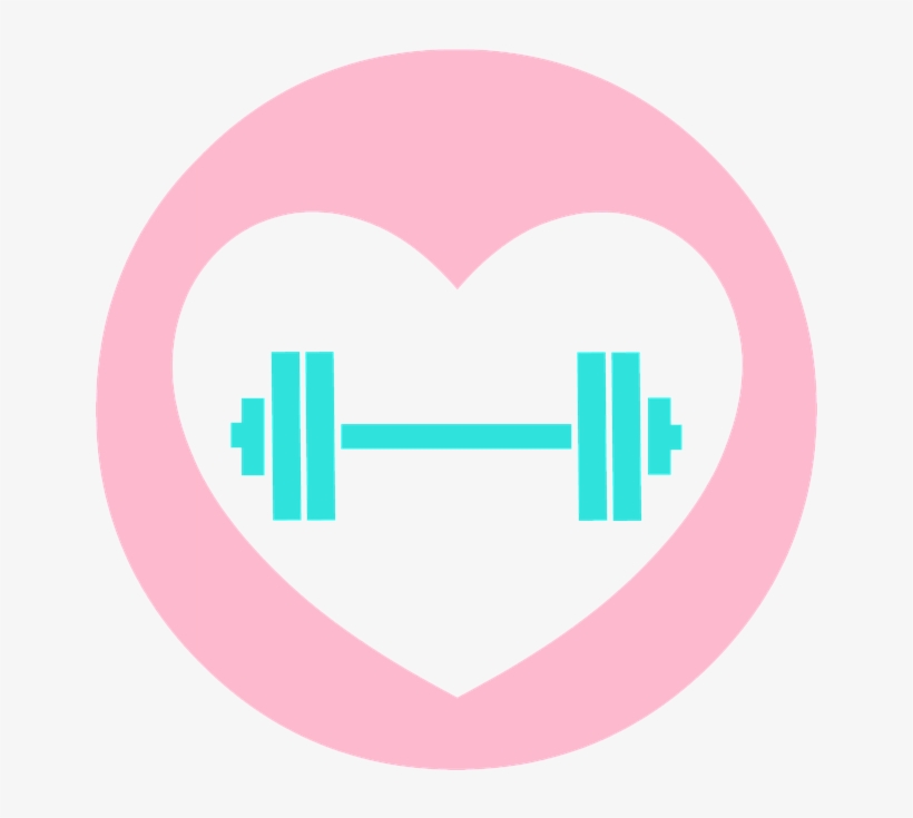 Dibujo De Una Pesa Con Fondo Rosa - Workout Icon, transparent png download