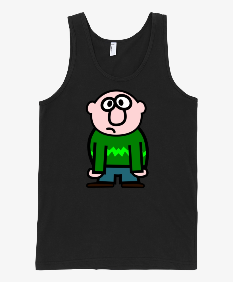Bald Man Fine Jersey Tank Top Unisex By - Shirt, transparent png download