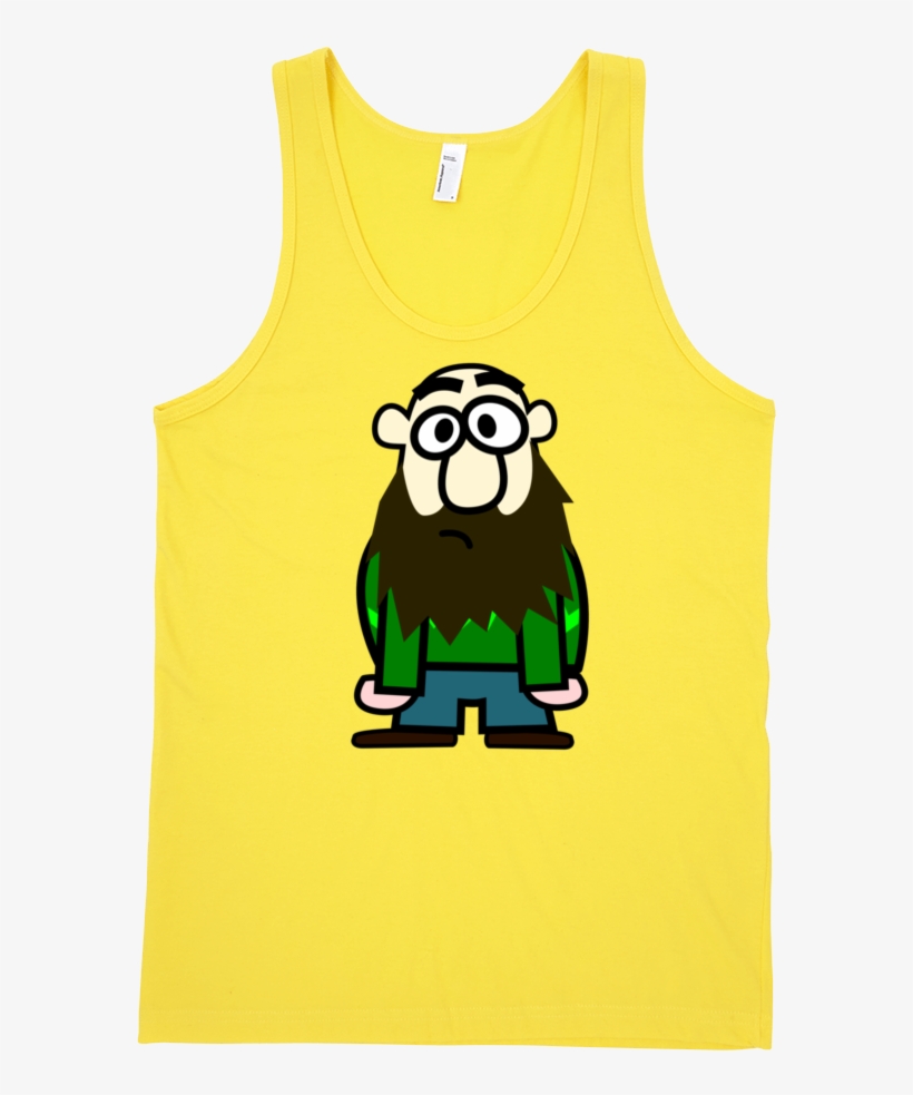 Bald Man Fine Jersey Tank Top Unisex By - Line Art, transparent png download