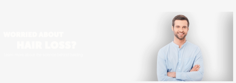 A Brown Haired Man Who Has Overcome Balding Through - Hair Loss, transparent png download