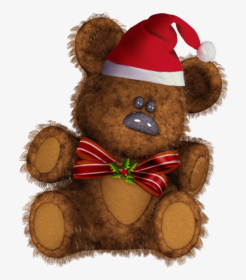 Christmas Teddy Bear - Kundengebundene Teddybär-weihnachtskarte Karte, transparent png download