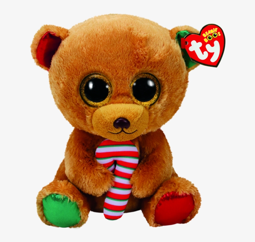 Bella The Brown Bear Christmas - Ty Beanie Boos Medium 9" - Xmas Bella, transparent png download