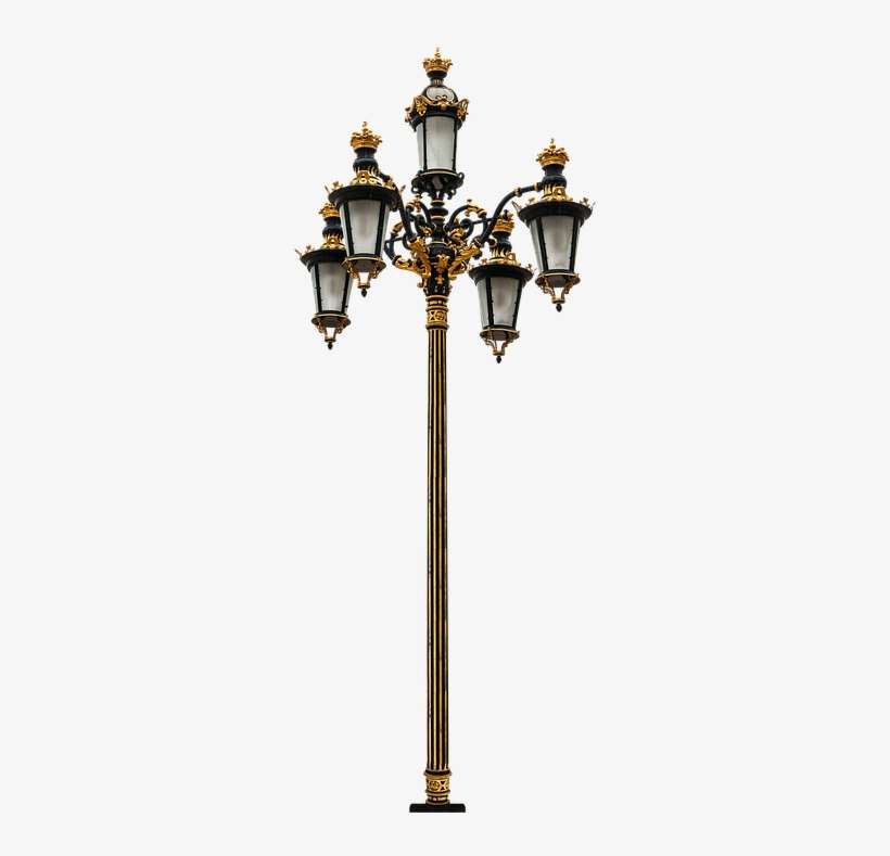 Lantern, Mehrarmig, Gilded, Old, Blacksmithing - Royal Palace Of Madrid, transparent png download