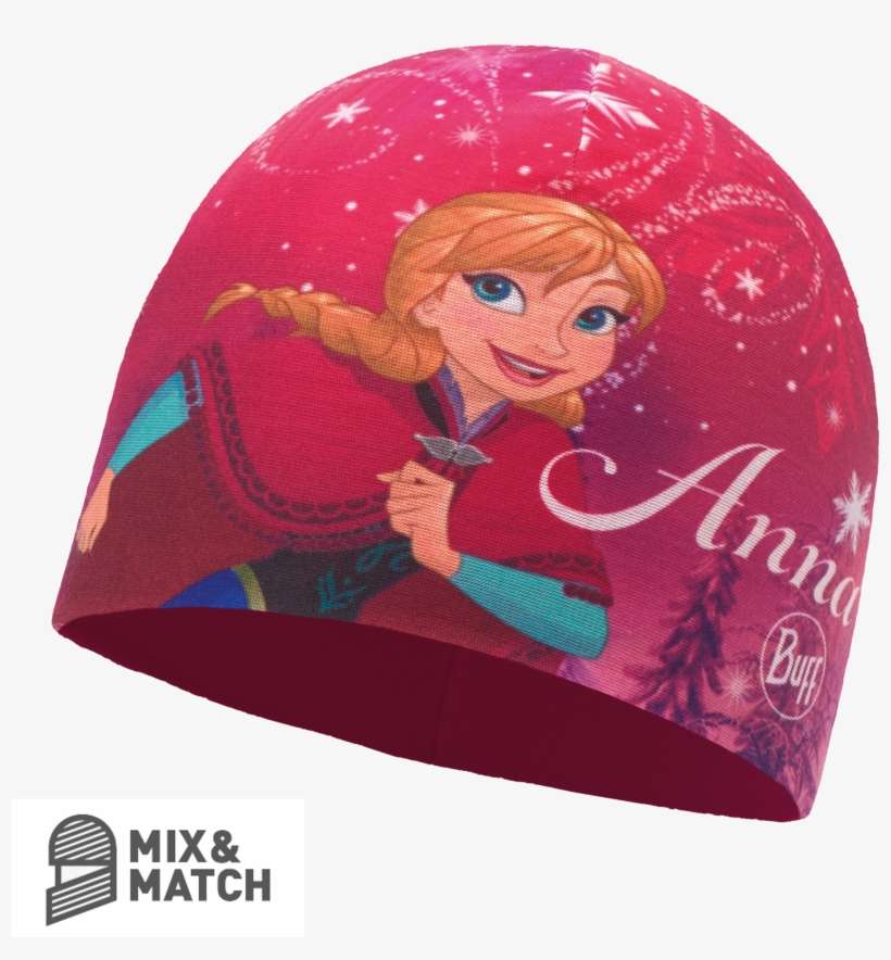 Frozen M&p Hat Anna Mardi Grape/dragon Fruit - Buff Hat Knitted Buff, transparent png download
