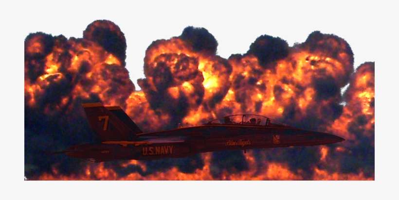 Composite Of Blue Angel And Wall Of Fire " - Naval Air Station Pensacola, transparent png download
