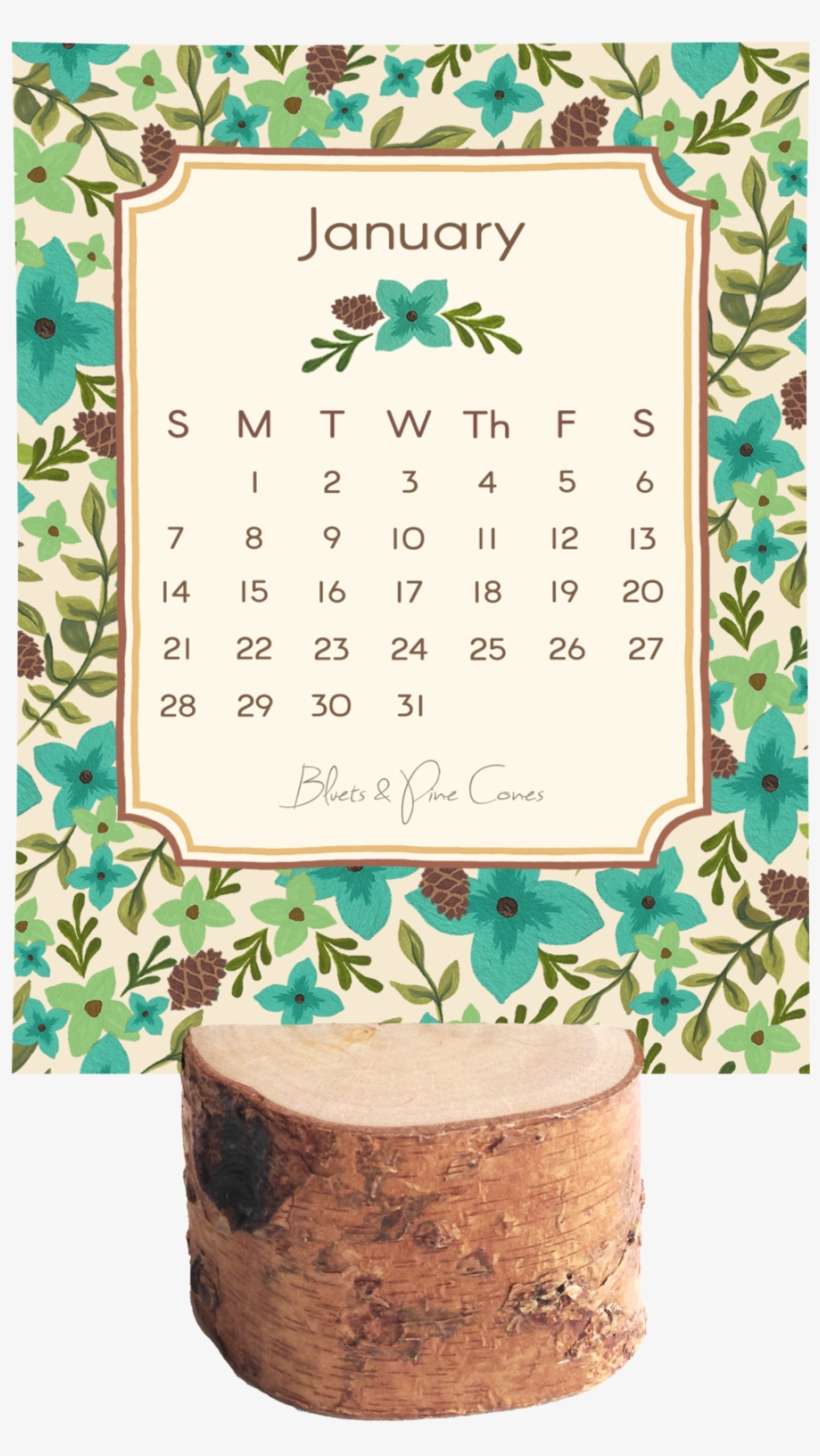 2019 Fresh Flowers Desk Calendar & Stand - Desk, transparent png download