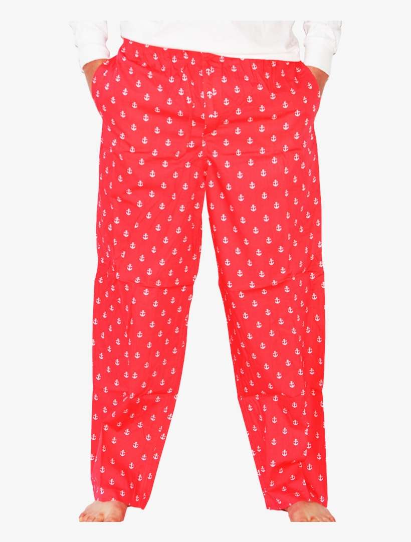 Summerties Unisex Anchor Cotton Pajama Bottom Pants - Anchor Pj Bottoms - Port (coral Red) - Xs, transparent png download