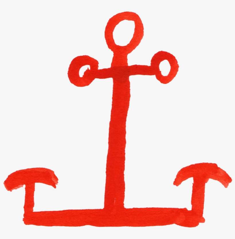Pin Red Anchor Clip Art - Clip Art, transparent png download