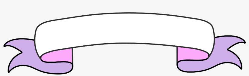 Ribbon Banner Scroll Writing Label Title Story Cute - Writing, transparent png download