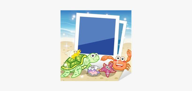 Decorative Frame For Photo With Tropical Bright Fishes - Marco Decorativo, transparent png download