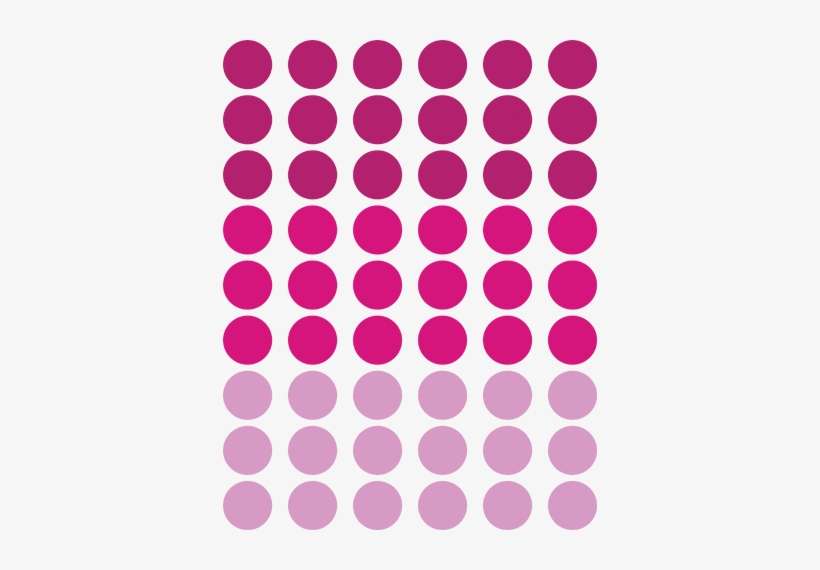 Vinilo Decorativo Círculos De Colores Rosas - Colores Rosas, transparent png download